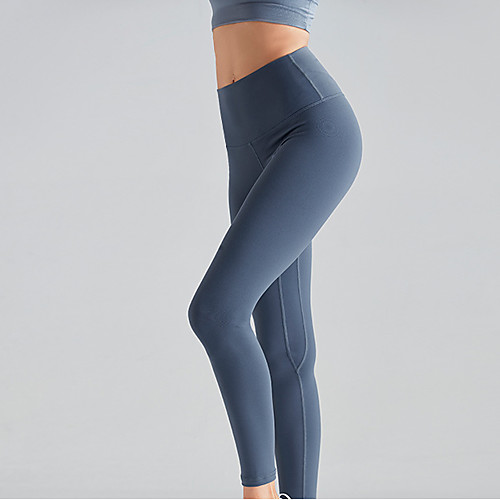 

Women's High Waist Yoga Pants Black Purple Pink Nylon Running Fitness Gym Workout Tights Leggings Sport Activewear Breathable Tummy Control Butt Lift Moisture Wicking High Elasticity Skinny