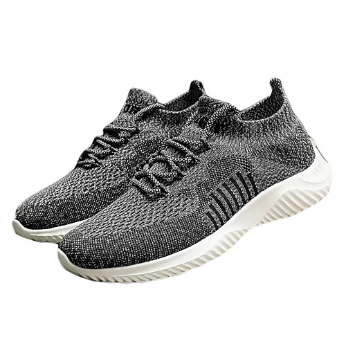 

Men's Spring & Summer Sporty Athletic Trainers / Athletic Shoes Running Shoes Mesh / Elastic Fabric Non-slipping Black / Army Green / Khaki