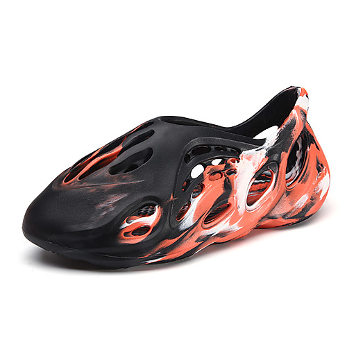 

Men's / Unisex Fall / Spring & Summer Casual Daily Outdoor Sandals EVA(ethylene-vinyl acetate copolymer) Breathable Non-slipping Shock Absorbing White / Black / Orange Color Block