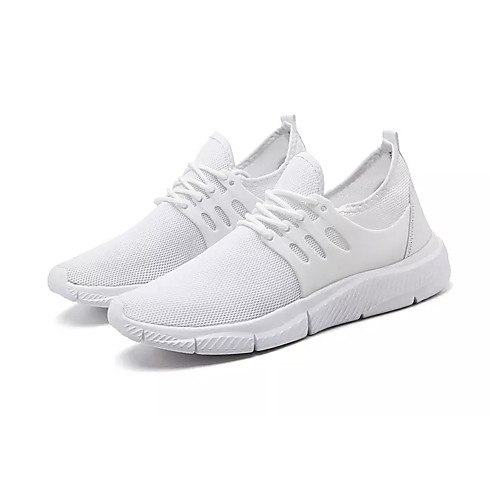 

Men's Summer Sporty Athletic Trainers / Athletic Shoes Running Shoes PU / Elastic Fabric Non-slipping White / Black / Red