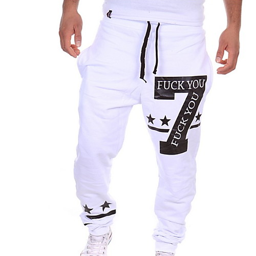

Men's Basic Slim Chinos Pants - Pattern Drawstring White Black Gray US38 / UK38 / EU46 / US40 / UK40 / EU48 / US42 / UK42 / EU50