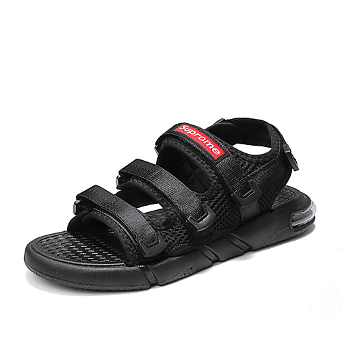 

Men's Summer Classic / British Daily Outdoor Sandals Walking Shoes Cotton / Mesh Breathable Wear Proof Black