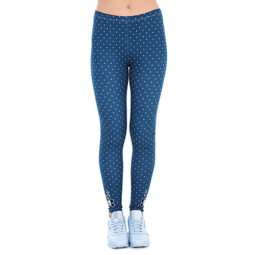 

Women's Yoga Pants 3D Print Blue Elastane Yoga Running Fitness Tights Leggings Sport Activewear Quick Dry Tummy Control Butt Lift Moisture Wicking High Elasticity Skinny