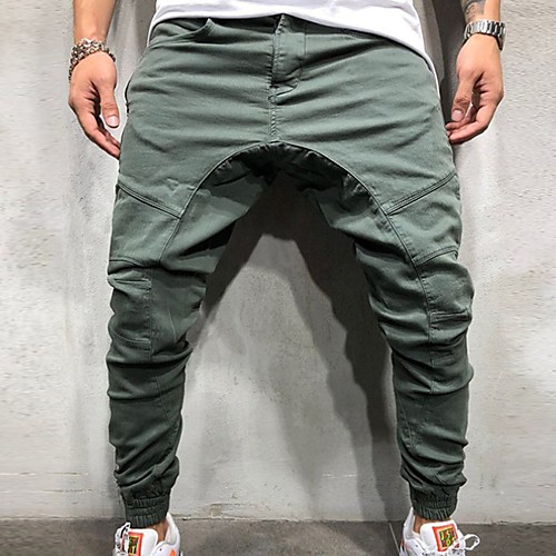 

Men's Basic Slim Chinos Pants - Solid Colored Black Khaki Green US32 / UK32 / EU40 / US34 / UK34 / EU42 / US36 / UK36 / EU44