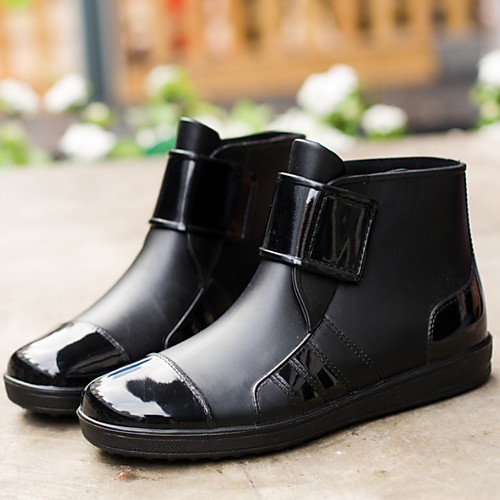 

Men's Spring & Summer Daily Boots PVC Waterproof Booties / Ankle Boots Black