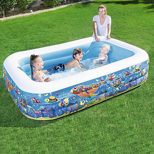 

Inflatable Swimming Pool Kiddie Pool Family Lounge Pool Family Swimming Pool for Kids Adults Babies Toddlers Outdoor Garden Backyard