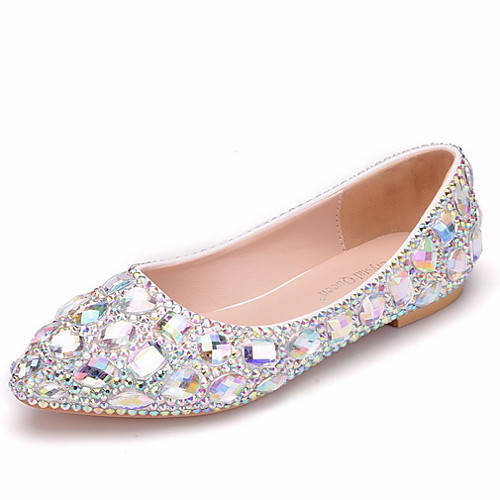 

Women's Wedding Shoes Spring & Summer Flat Heel Round Toe Daily PU Purple / Gold / Blue