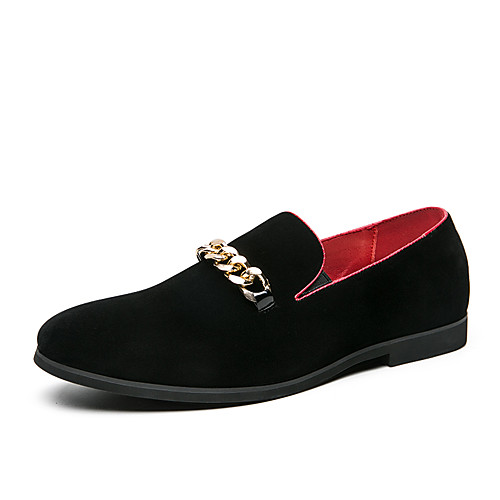 

Men's Spring / Summer Classic / Vintage Daily Office & Career Loafers & Slip-Ons Suede Breathable Non-slipping Wear Proof Black