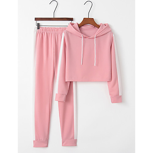 

Women's Sporty Set - Striped Pant Hooded/StayCation