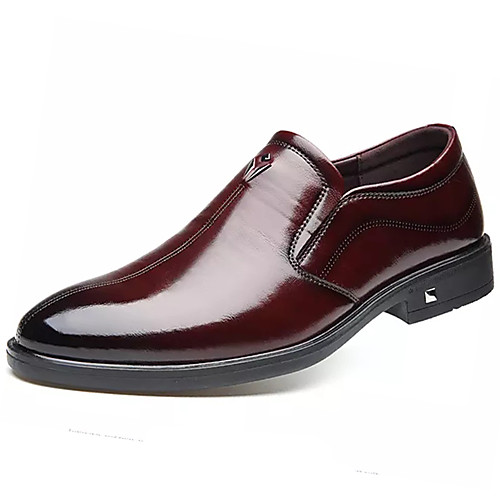 

Men's Summer Casual Daily Loafers & Slip-Ons PU Non-slipping Wine / Black