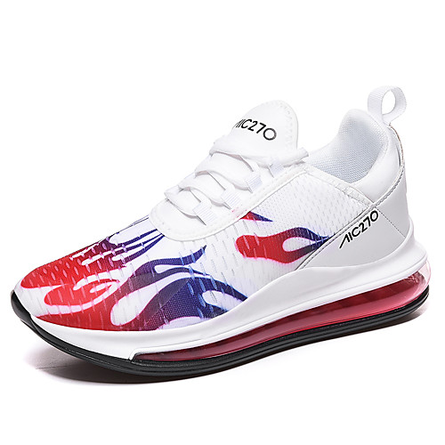 

Men's Fall / Spring & Summer Sporty / Casual Daily Outdoor Trainers / Athletic Shoes Running Shoes / Walking Shoes Mesh Breathable Non-slipping Shock Absorbing Black and White / Black / Red / White