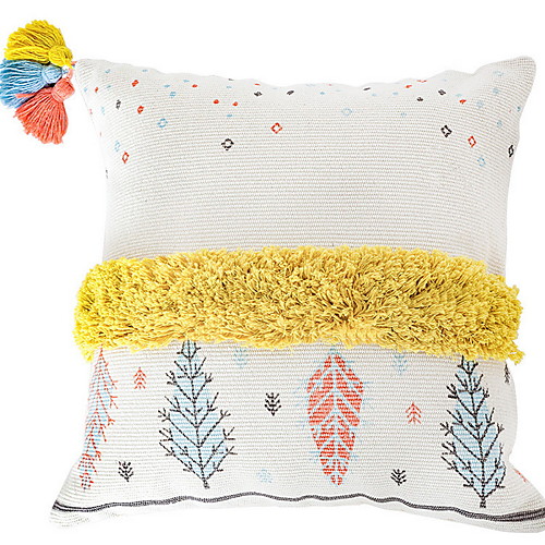 

Heart Plush Pompon Pillowcase Home American Pillow Cushion Sofa Living Room Without Core