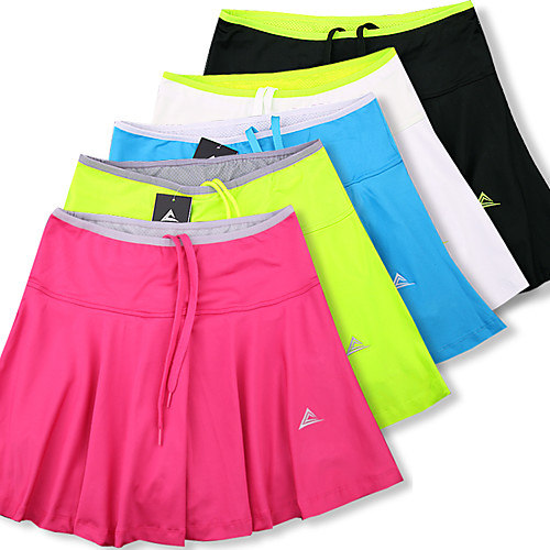 

Women's Tennis Golf Outdoor Exercise Skirt Skort Solid Colored Breathable Butt Lift Moisture Wicking Spring Summer Sports & Outdoor Athleisure / Spandex / High Elasticity