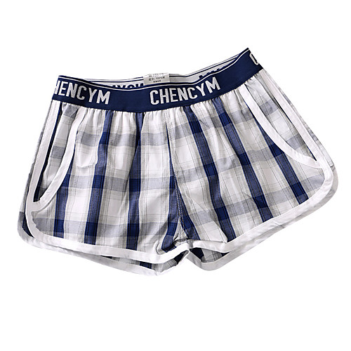 

Men's Sports Underwear Boxer Brief Trunks 1pc Stripe-Trim Cotton Sports Shorts Underwear Shorts Bottoms Running Walking Jogging Training Breathable Soft Fashion Black Green Blue Dark Blue Coffee