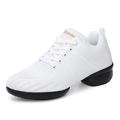 

Women's Trainers / Athletic Shoes Summer Wedge Heel Round Toe Minimalism Dad Shoes Athletic Tissage Volant Swing Shoes White / Black