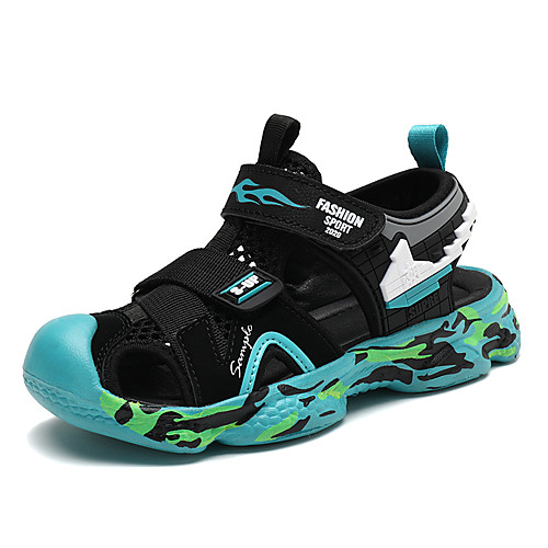 

Boys' Comfort Mesh Sandals Little Kids(4-7ys) / Big Kids(7years ) Walking Shoes Black / Blue Summer / Fall / Color Block / Rubber