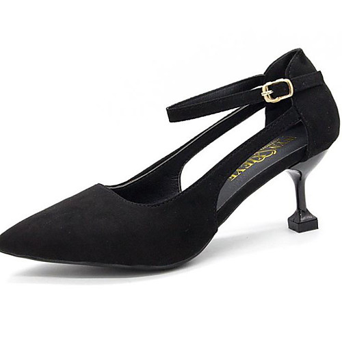 

Women's Sandals Summer Stiletto Heel Pointed Toe Daily PU Black / Blue