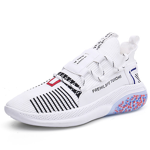 

Men's Fall / Spring & Summer Sporty / Casual Daily Outdoor Trainers / Athletic Shoes Running Shoes / Walking Shoes Tissage Volant Breathable Non-slipping Shock Absorbing White / Black / Gray Color