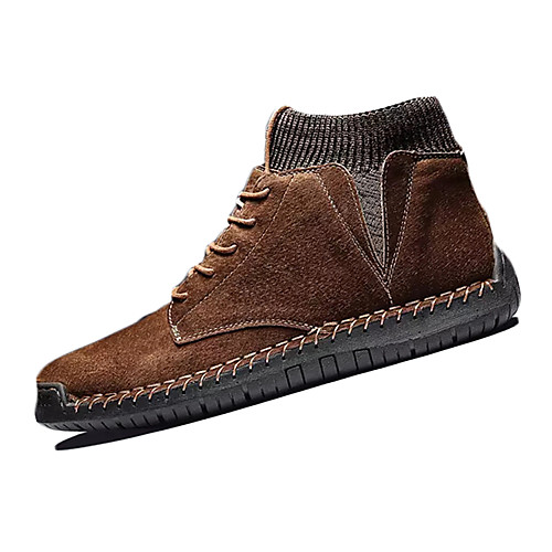 

Men's Spring & Summer Casual Daily Sneakers PU Non-slipping Black / Army Green / Khaki