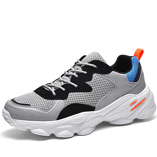 

Men's Summer / Fall Casual / British Athletic Daily Trainers / Athletic Shoes Running Shoes / Walking Shoes Mesh / PU Black / Beige / Gray