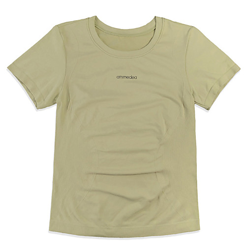 

Women's Yoga Top Solid Color White Black Purple Pink Green Elastane Running Fitness Gym Workout Tee / T-shirt Short Sleeve Sport Activewear Breathable Comfort Quick Dry Stretchy