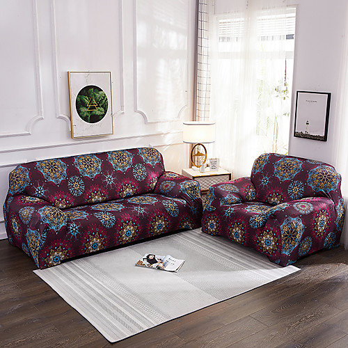 

Nordic Simple Digital Printing Color Elastic Sofa Cover Single Double Three Person Sofa Cover