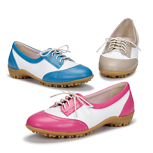 

Women's Golf Shoes Waterproof Lightweight Breathable Anti-Slip Golf Outdoor Exercise Spring, Fall, Winter, Summer Fuchsia khaki Blue