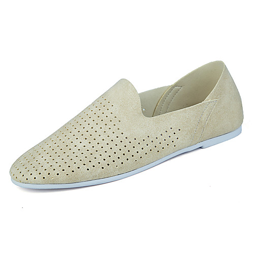 

Unisex Spring & Summer Casual / British Daily Office & Career Loafers & Slip-Ons Suede Breathable Wear Proof Black / Khaki / Beige