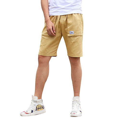 

Men's Sporty Basic Slim Cotton Shorts Tactical Cargo Pants - Solid Colored Patterned Drawstring Summer White Black Army Green US32 / UK32 / EU40 / US34 / UK34 / EU42 / US36 / UK36 / EU44