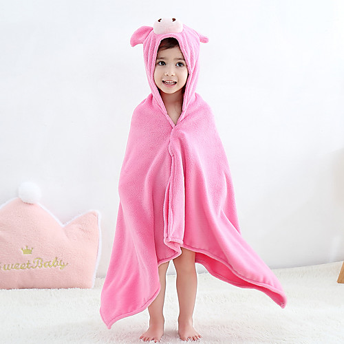 

Kid's Kigurumi Pajamas Bathrobe Oodie Piggy / Pig Onesie Pajamas Flannel Fabric Pink Cosplay For Boys and Girls Animal Sleepwear Cartoon Festival / Holiday Costumes / Bath Robe / Bath Robe