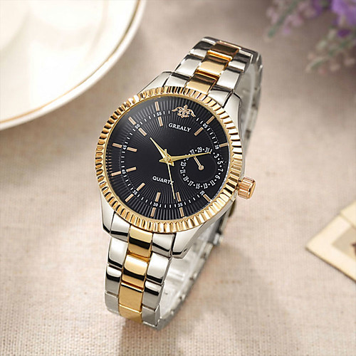 

Women's Quartz Watches Minimalist Fashion Silver Gold Rose Gold Alloy Chinese Quartz Rose Gold Golden / Brown GoldenBlack Casual Watch Adorable 30 m 1 pc Analog One Year Battery Life