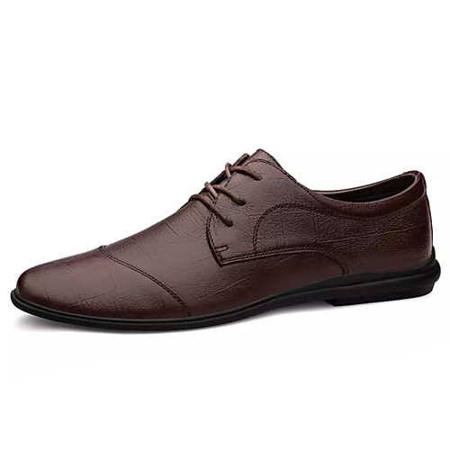 

Men's Summer Casual Daily Oxfords PU Non-slipping Black / Brown