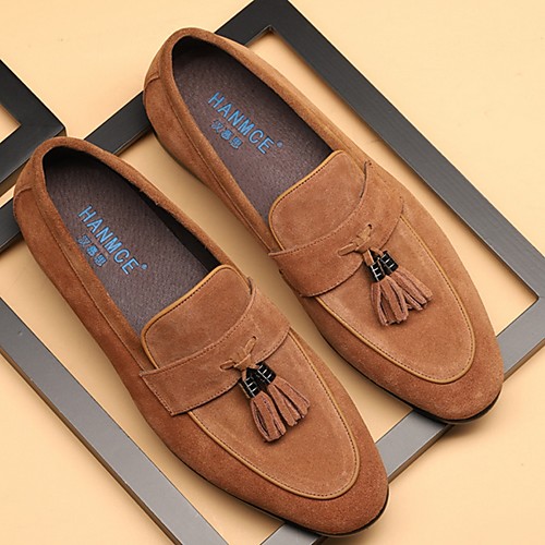 

Men's Spring & Summer Classic Daily Loafers & Slip-Ons Suede Wine / Black / Blue