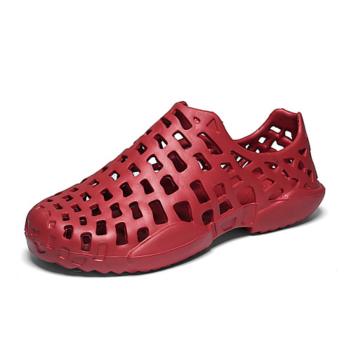 

Men's Summer Classic / British Daily Outdoor Sandals Walking Shoes Rubber Breathable Wear Proof White / Black / Red