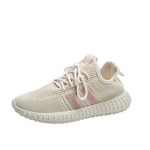 

Women's Trainers / Athletic Shoes Spring & Summer Flat Heel Round Toe Daily Outdoor Mesh White / Black / Beige