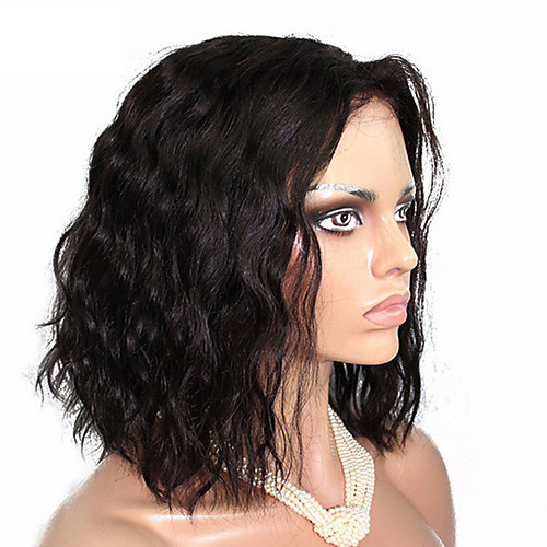 

Synthetic Wig Curly Middle Part Wig Medium Length Black#1B Synthetic Hair 12 inch Women's Party curling Black