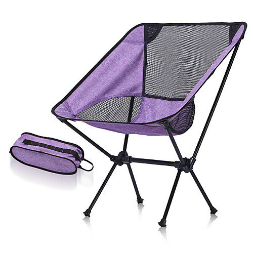 

Camping Chair Portable Foldable Washable Comfortable Aluminum Alloy for 1 person Fishing Beach Camping / Hiking / Caving Traveling Autumn / Fall Summer Purple Red Blue Dark Gray