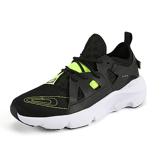 

Women's Trainers / Athletic Shoes Summer Flat Heel Round Toe Sporty Athletic PU / Elastic Fabric Running Shoes Black / White / Orange / Black / Army Green