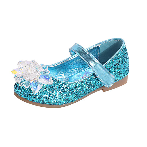 

Girls' Comfort / Flower Girl Shoes PU Flats Dress Shoes Toddler(9m-4ys) / Little Kids(4-7ys) Rhinestone / Sparkling Glitter / Sequin Pink / Blue / Silver Spring / Fall / Party & Evening