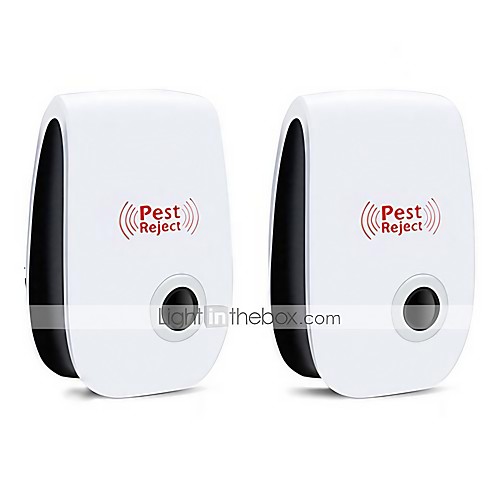 

2Pcs Ultrasonic Plug In Pest Repeller For Flea, Insects, Mosquitoes, Mice, Spiders, Ants, Rats, Roaches, Bugs, Non-Toxic, Humans & Pets Safe