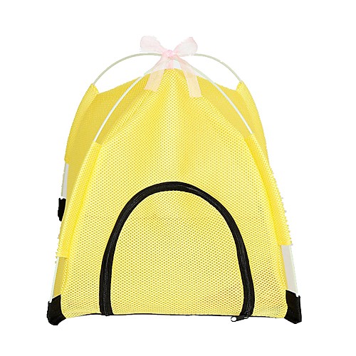 

Cat Bed Mats & Pads Terylene Portable Tent Yellow Pink Blue