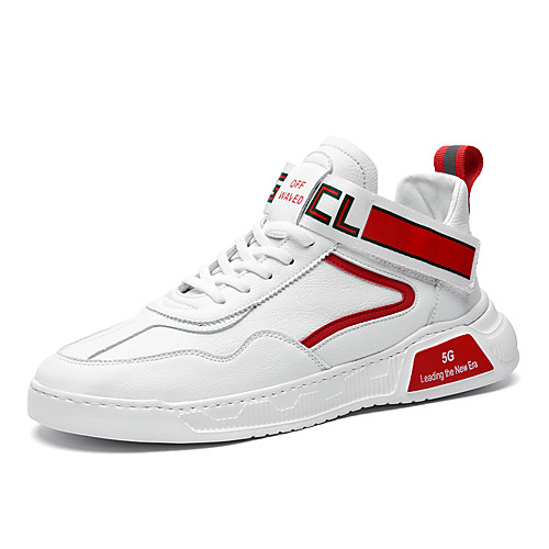 

Men's Microfiber Fall / Spring & Summer Trainers / Athletic Shoes Running Shoes / Walking Shoes Breathable Red / Black / Gray