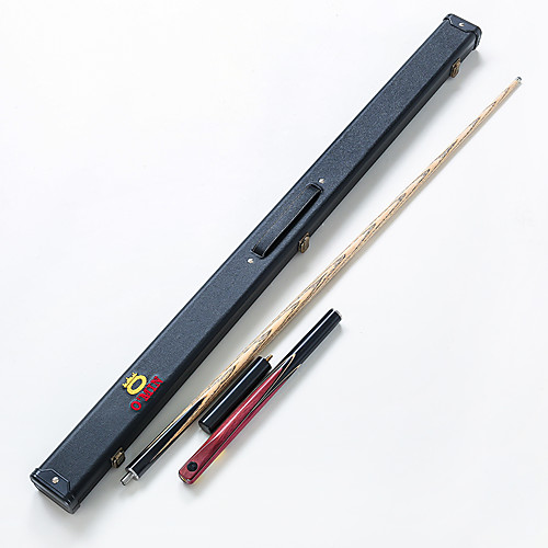 

O'MIN 3/4 2-Piece Pool Cues Cue Sticks Billiards Ebony Ashwood Snooker English Billiards