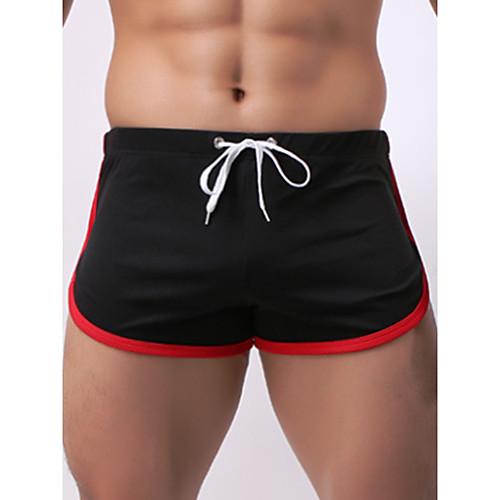 

Men's Basic Boy Leg Beach board shorts Swimwear Swimsuit - Color Block Breathable L XL XXL Light Blue White Black Green Royal Blue