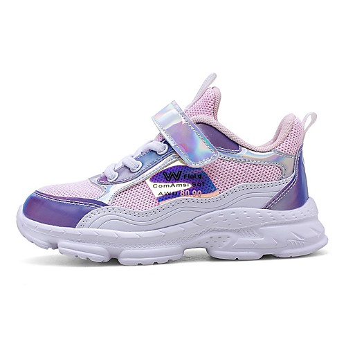 

Boys' / Girls' Comfort Knit Trainers / Athletic Shoes Little Kids(4-7ys) / Big Kids(7years ) Running Shoes / Walking Shoes Purple / Pink / Silver Summer / Fall / Rubber