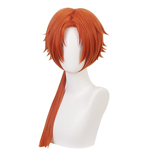 

Cosplay Wig Aoi Akane Toilet Bound Hanako kun Straight Layered Haircut Middle Part Wig Medium Length Brown Synthetic Hair 24 inch Men's Anime Cosplay Exquisite Brown