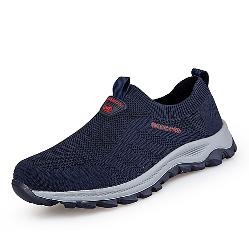 

Men's Summer Sporty Athletic Trainers / Athletic Shoes Elastic Fabric / Tissage Volant Non-slipping Black / Dark Blue / Gray