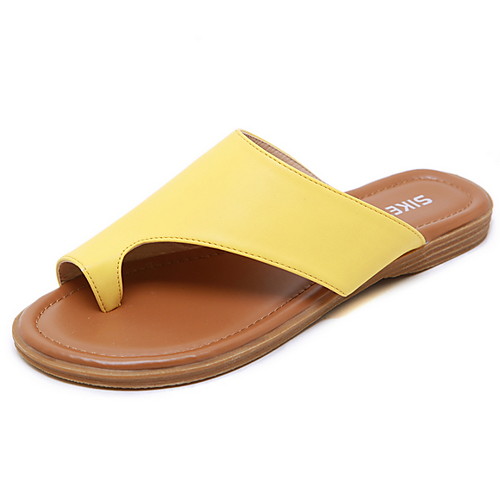 

Women's Sandals Bunion Sandals Summer Flat Heel Open Toe Daily PU Almond / Black / Yellow