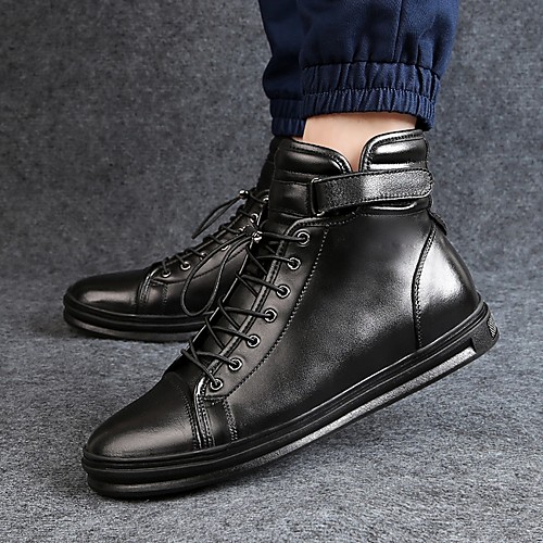 

Men's Summer Outdoor Boots PU Non-slipping Booties / Ankle Boots Black