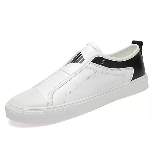 

Men's Summer Casual Daily Loafers & Slip-Ons PU Non-slipping White